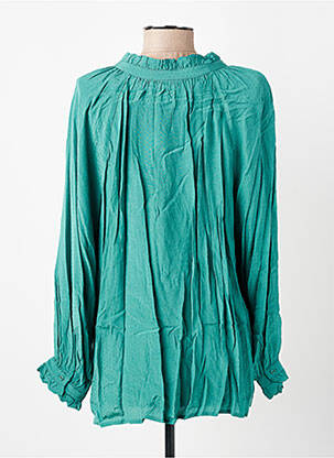Blouse col rond manches longues vert MARIE-SIXTINE femme