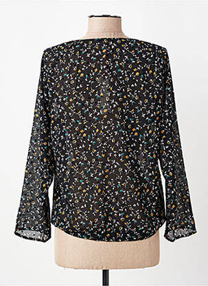 Blouse légère et transparente manches longues noir I.CODE (By IKKS) femme