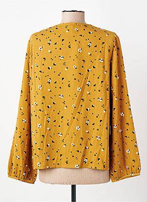 Blouse imprimé fleurs manches longues jaune I.CODE (By IKKS) femme