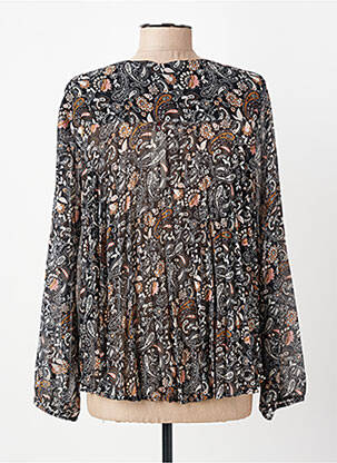 Blouse légère et transparente manches longues marron I.CODE (By IKKS) femme