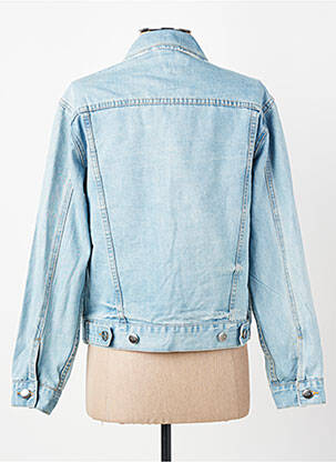 Veste casual poignets boutonnés avec fente bleu F.A.M. femme