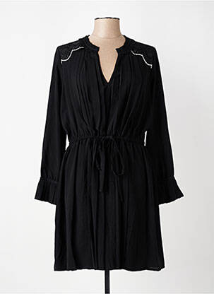 Robe courte manches longues manches longues noir I.CODE (By IKKS) femme
