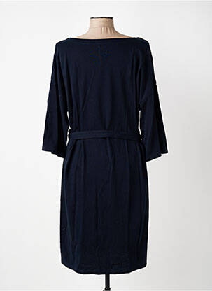 Robe mi-longue manches 3/4 manches 3/4 bleu DES PETITS HAUTS femme