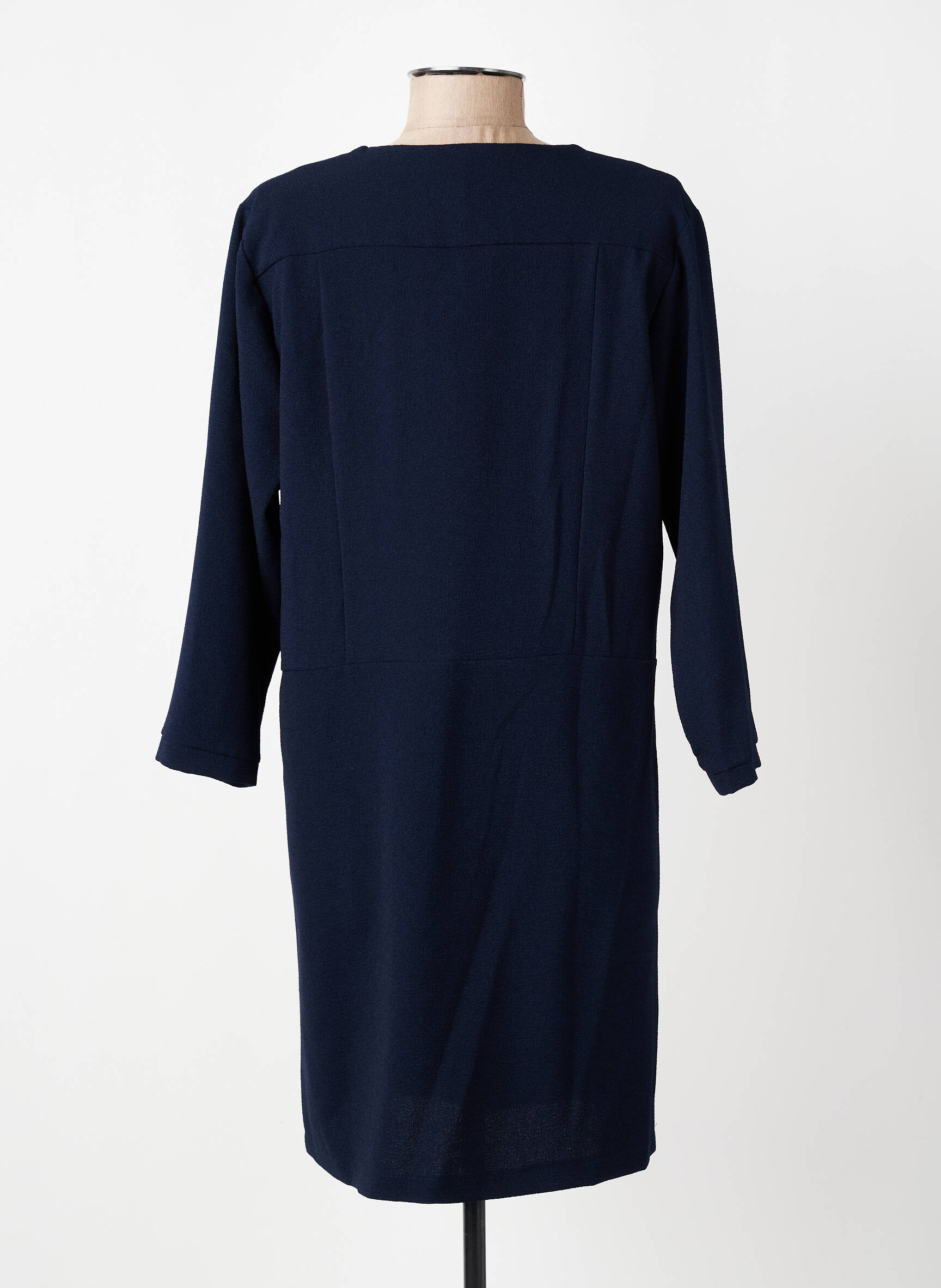 Robe courte manches 3/4 manches 3/4 bleu PAKO LITTO femme