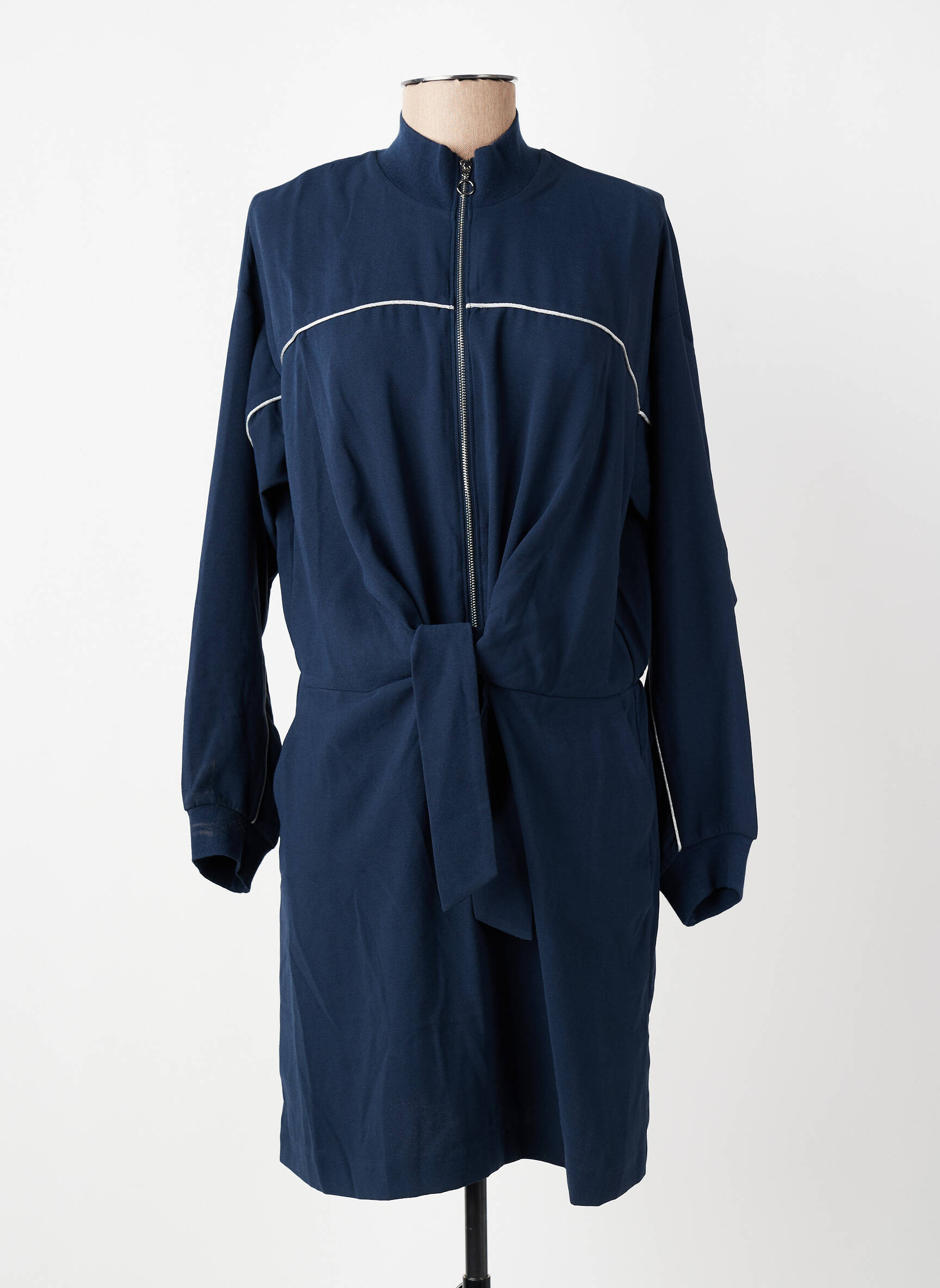 Robe courte manches longues manches longues bleu I.CODE (By IKKS) femme