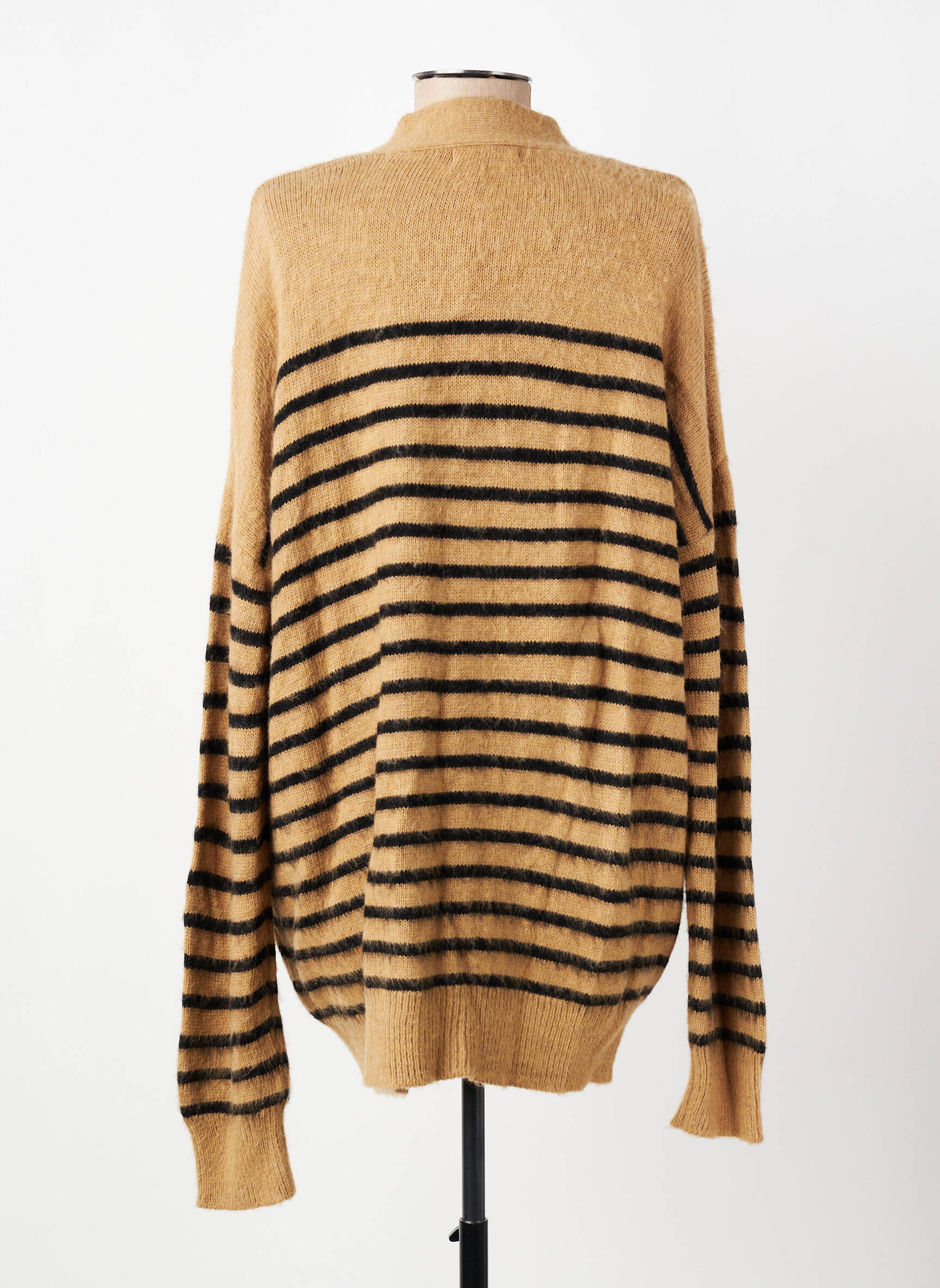 Gilet manches longues resserrée sur le bas marron PAKO LITTO femme