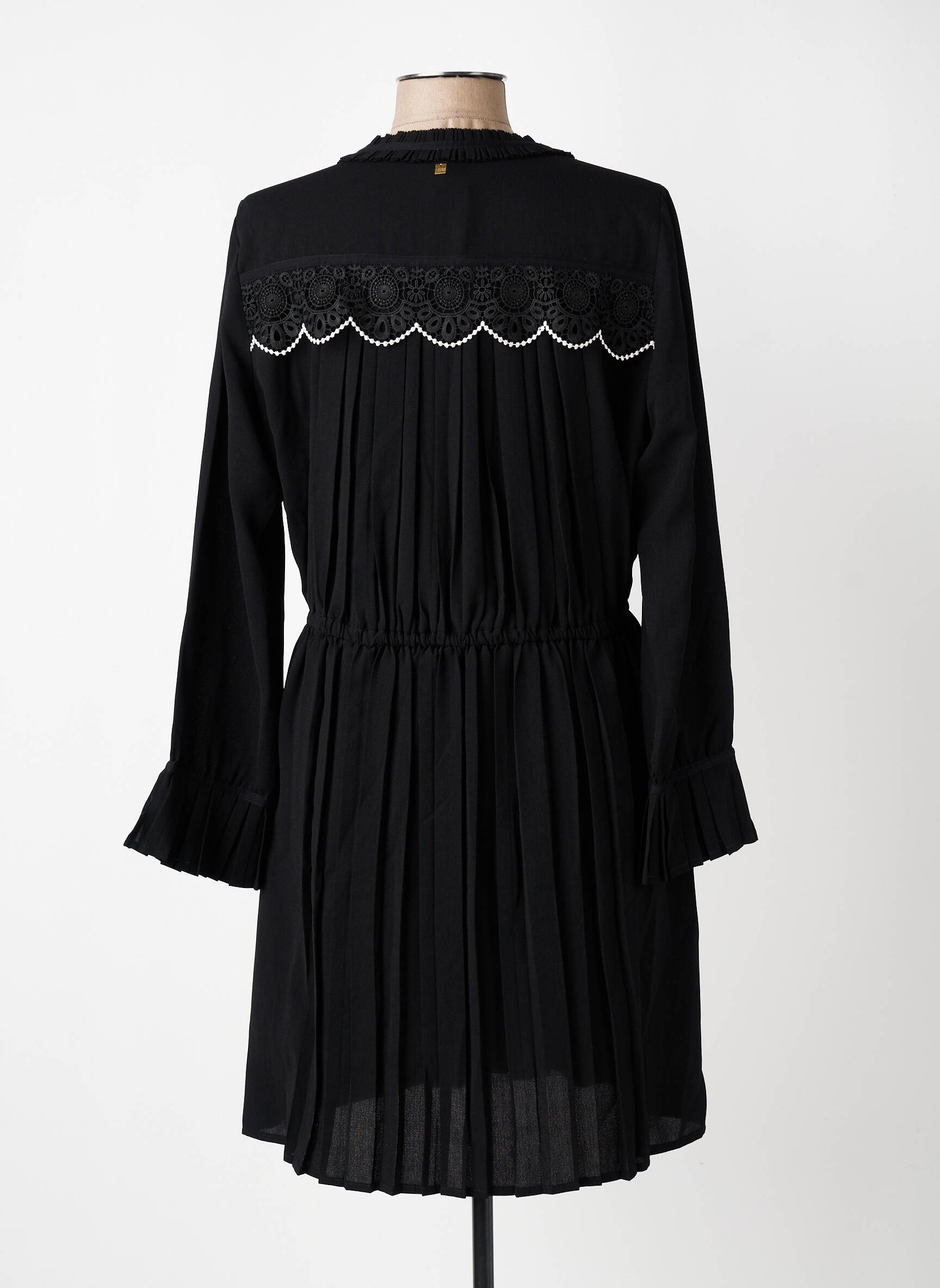 Robe courte manches longues manches longues noir I.CODE (By IKKS) femme