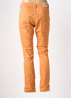 Jeans coupe slim stretch taille normale orange PLEASE femme