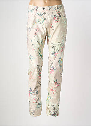 Jeans coupe slim stretch taille normale beige PLEASE femme