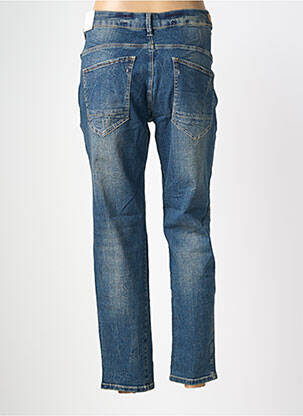 Jeans coupe slim effet usé délavé taille normale bleu OUI femme