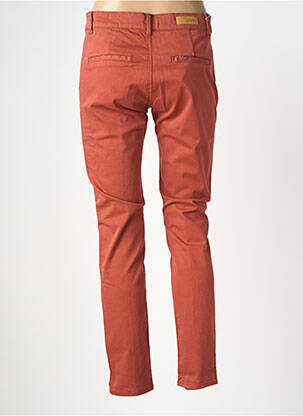 Pantalon chino stretch taille normale orange HAPPY femme