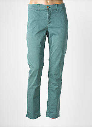 Pantalon chino stretch taille normale vert HAPPY femme