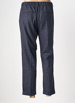 Pantalon 7/8 taille à pinces taille normale bleu MAISON LAB femme