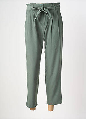 Pantalon 7/8 taille haute taille haute vert ANDY & LUCY femme