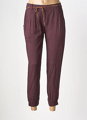 Pantalon 7/8 taille élastique taille normale violet TINSELS femme