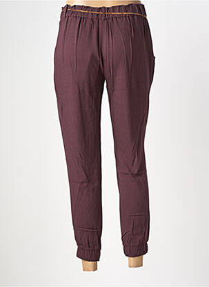 Pantalon 7/8 taille élastique taille normale violet TINSELS femme