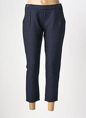 Pantalon 7/8 taille à pinces taille normale bleu TINSELS femme