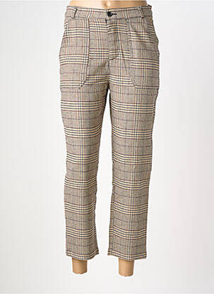 Pantalon 7/8 taille élastique taille normale beige HARRIS WILSON femme