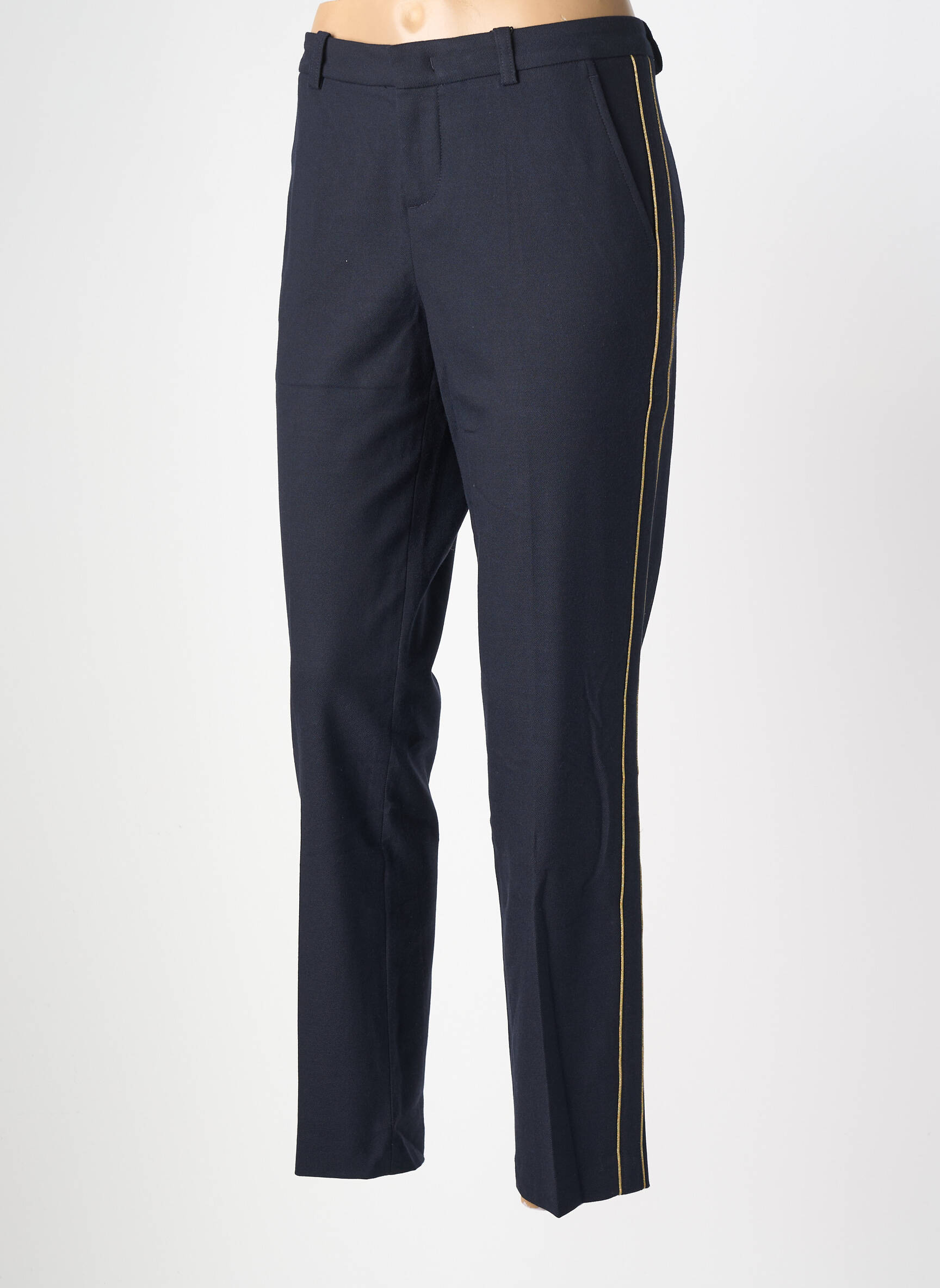 Pantalon chino stretch taille normale bleu OUI femme