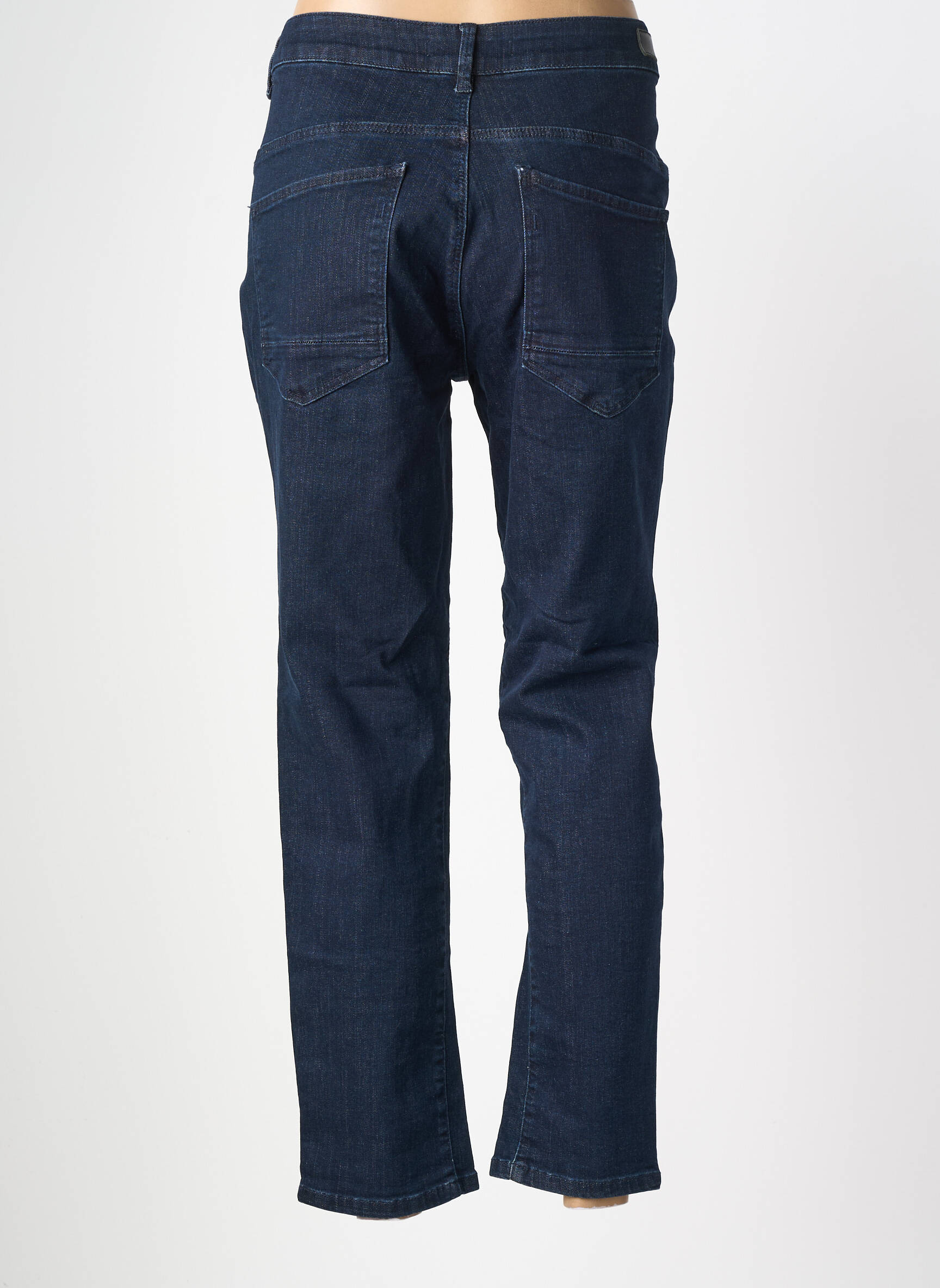 Jeans coupe slim tissage brut taille normale bleu OUI femme