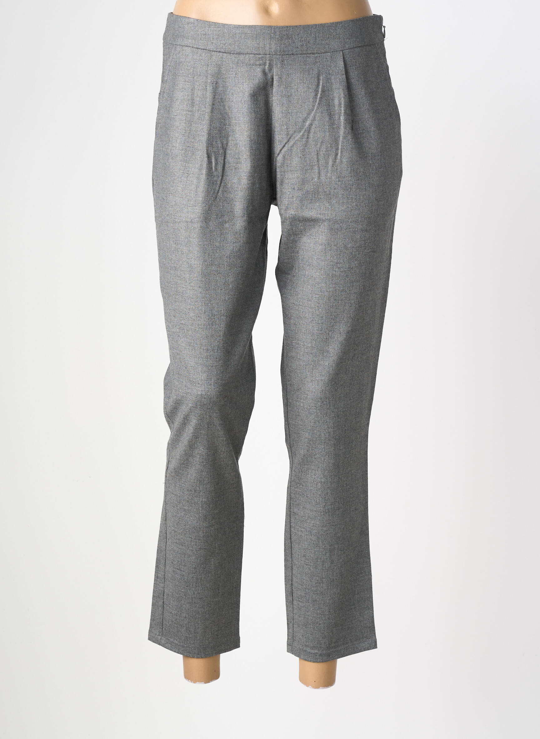 Pantalon 7/8 taille à pinces taille normale gris AMERICAN OUTFITTERS femme