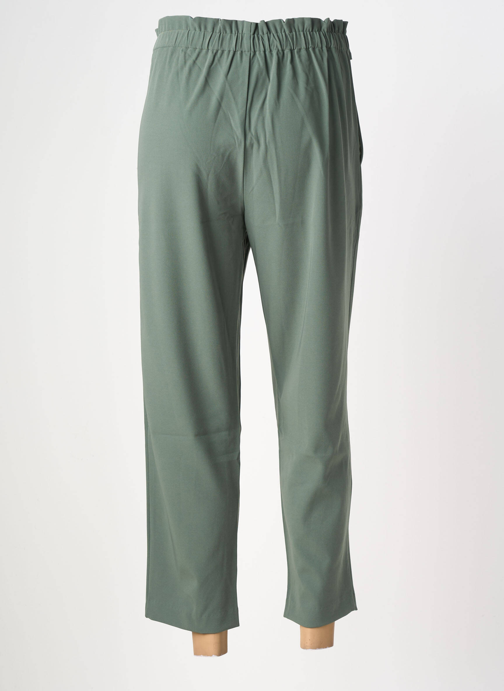 Pantalon 7/8 taille haute taille haute vert ANDY & LUCY femme