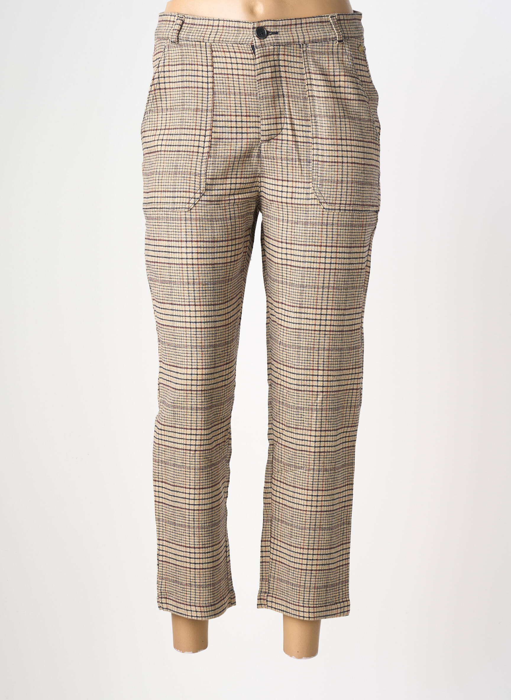 Pantalon 7/8 taille élastique taille normale beige HARRIS WILSON femme