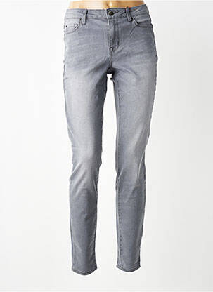 Jeans coupe slim taille haute taille haute gris PAKO LITTO femme