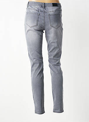 Jeans coupe slim taille haute taille haute gris PAKO LITTO femme