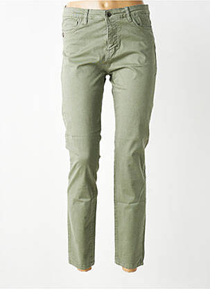 Jeans coupe slim stretch taille normale vert PAKO LITTO femme