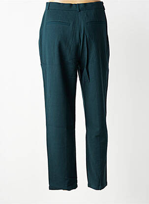 Pantalon droit taille à pinces taille normale vert DES PETITS HAUTS femme