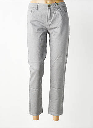 Jeans coupe slim stretch taille normale gris LAB DIP PARIS femme
