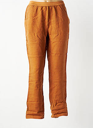 Pantalon large tissage popeline taille normale marron HARRIS WILSON femme