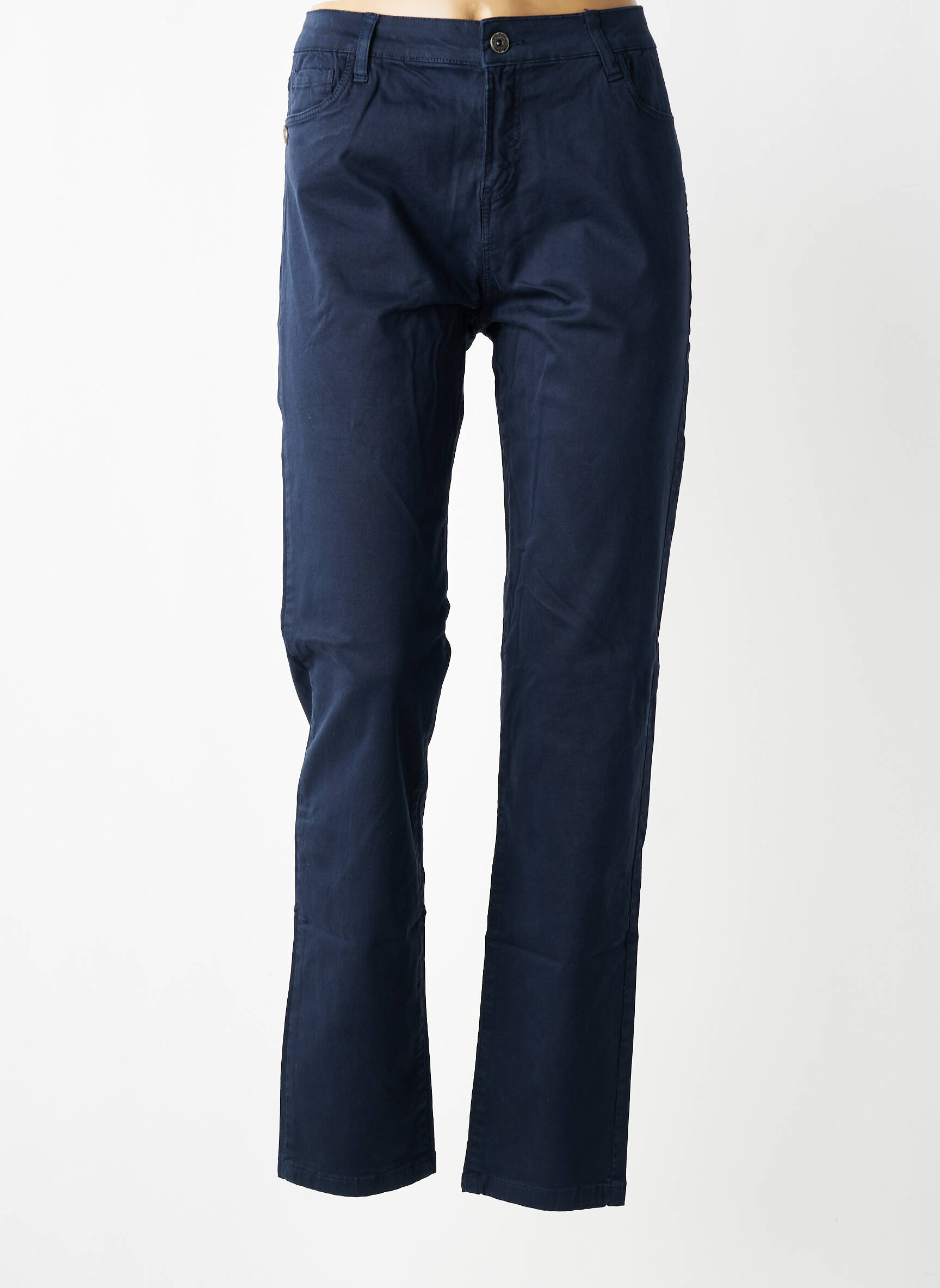 Pantalon slim stretch taille normale bleu PAKO LITTO femme