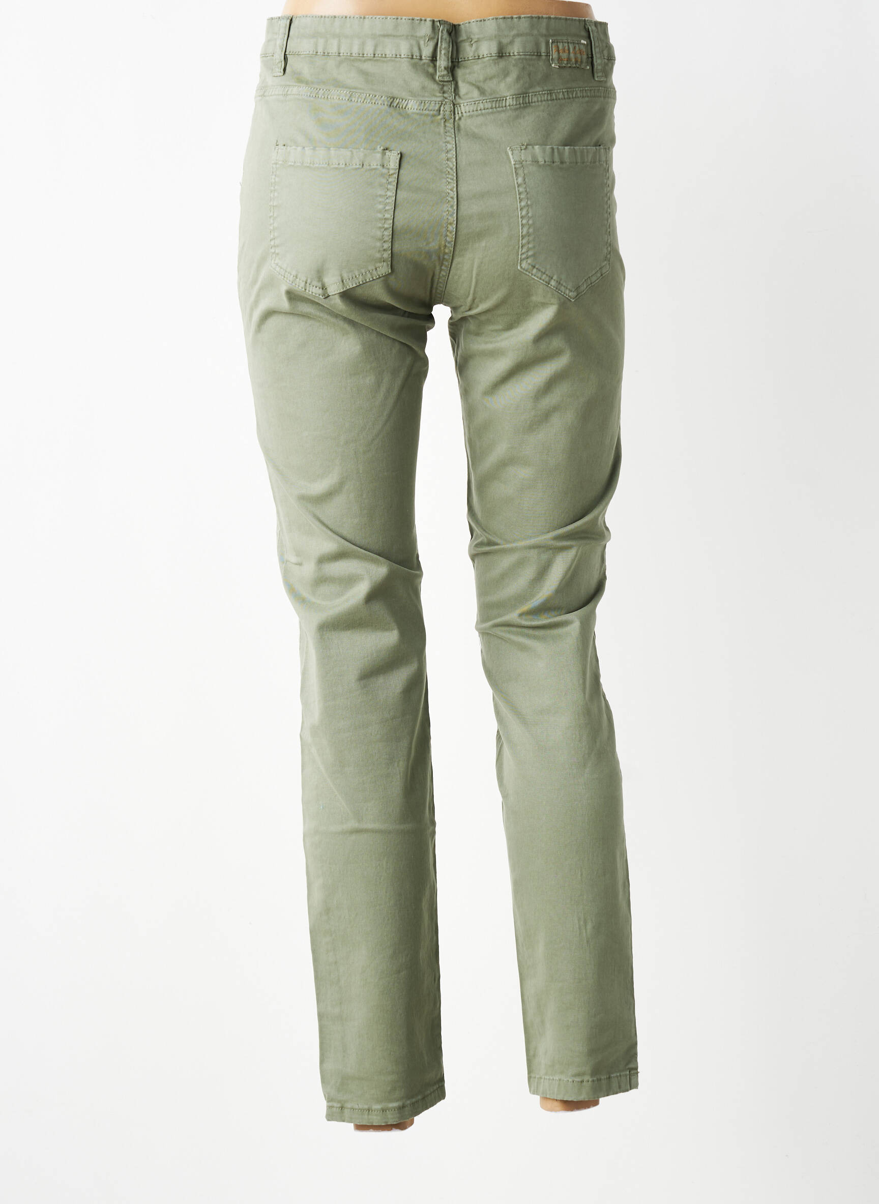 Jeans coupe slim stretch taille normale vert PAKO LITTO femme