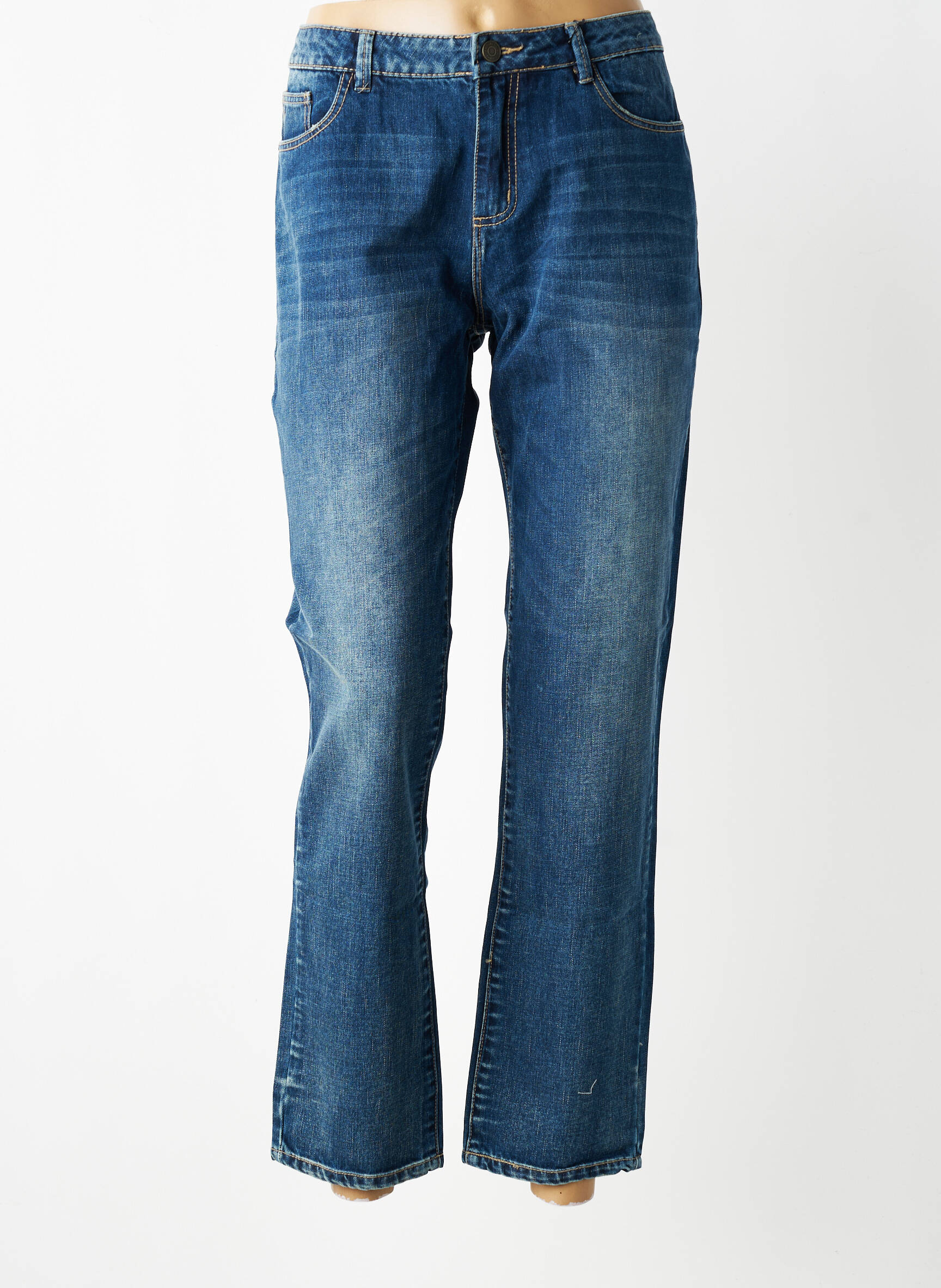 Jeans boyfriend taille normale taille normale bleu LAB DIP PARIS femme