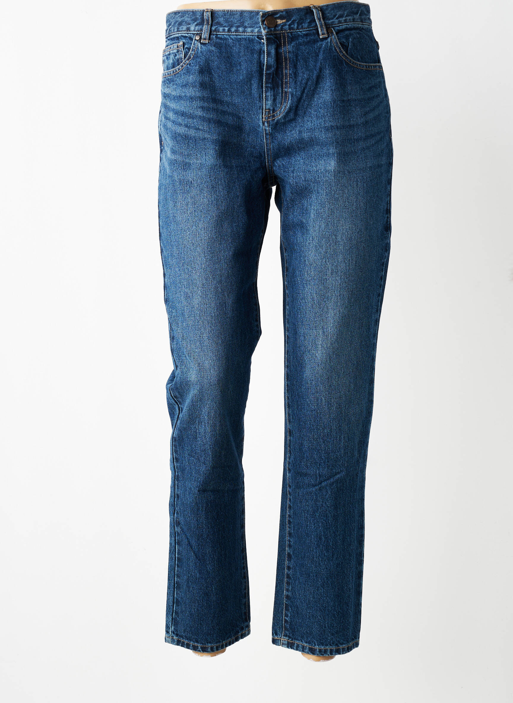 Jeans coupe droite taille normale taille normale bleu LAB DIP PARIS femme