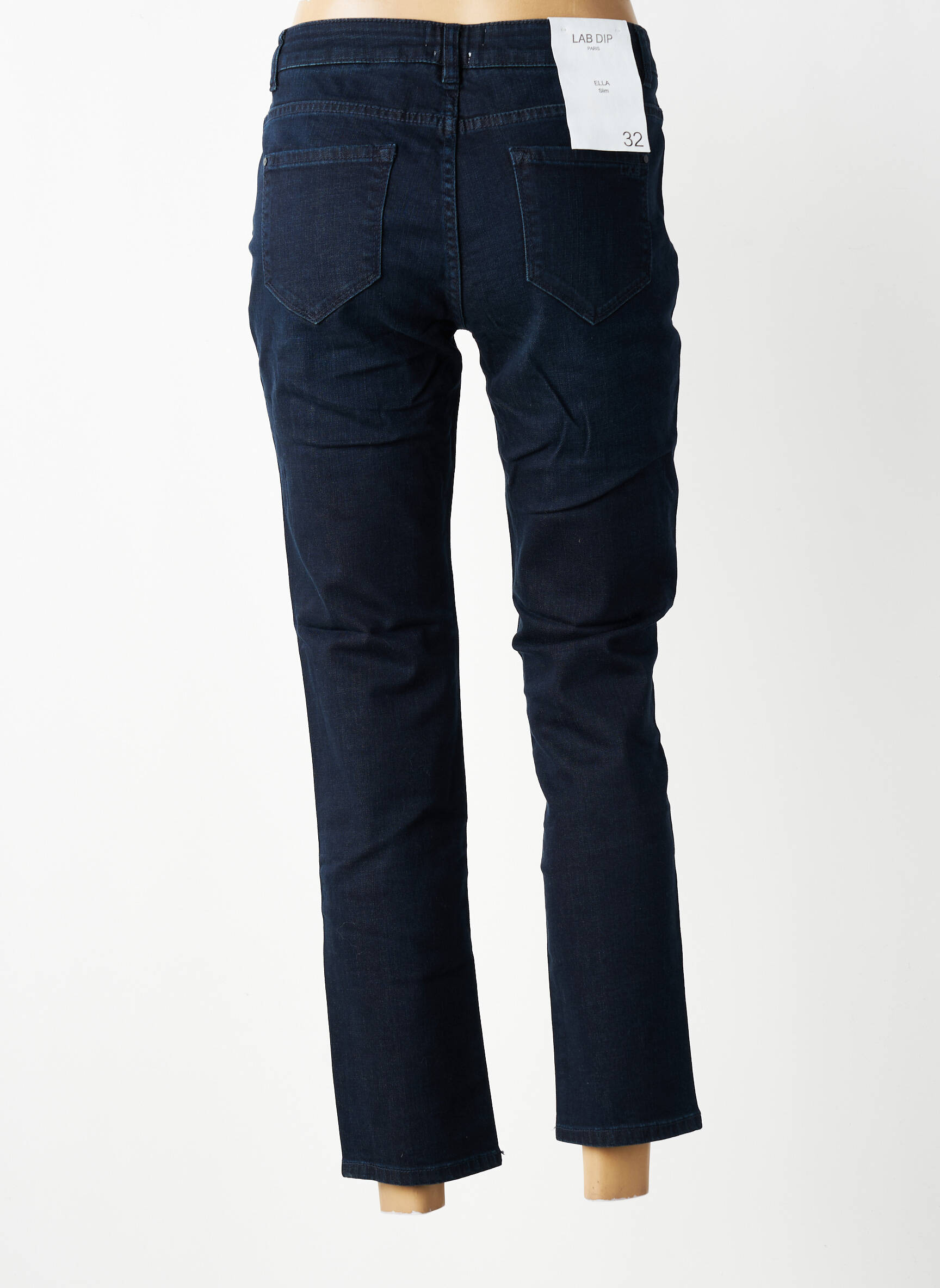 Jeans coupe slim stretch taille normale bleu LAB DIP PARIS femme