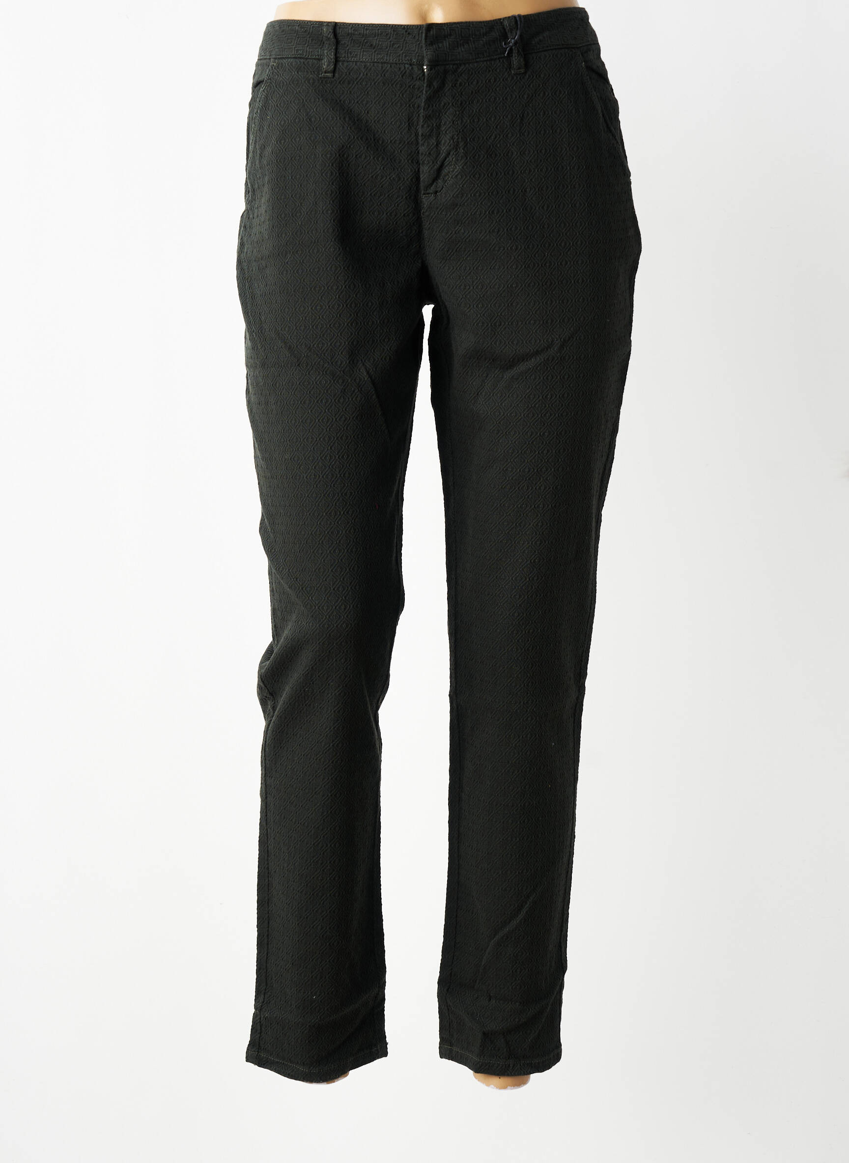 Pantalon slim stretch taille normale vert LAB DIP PARIS femme