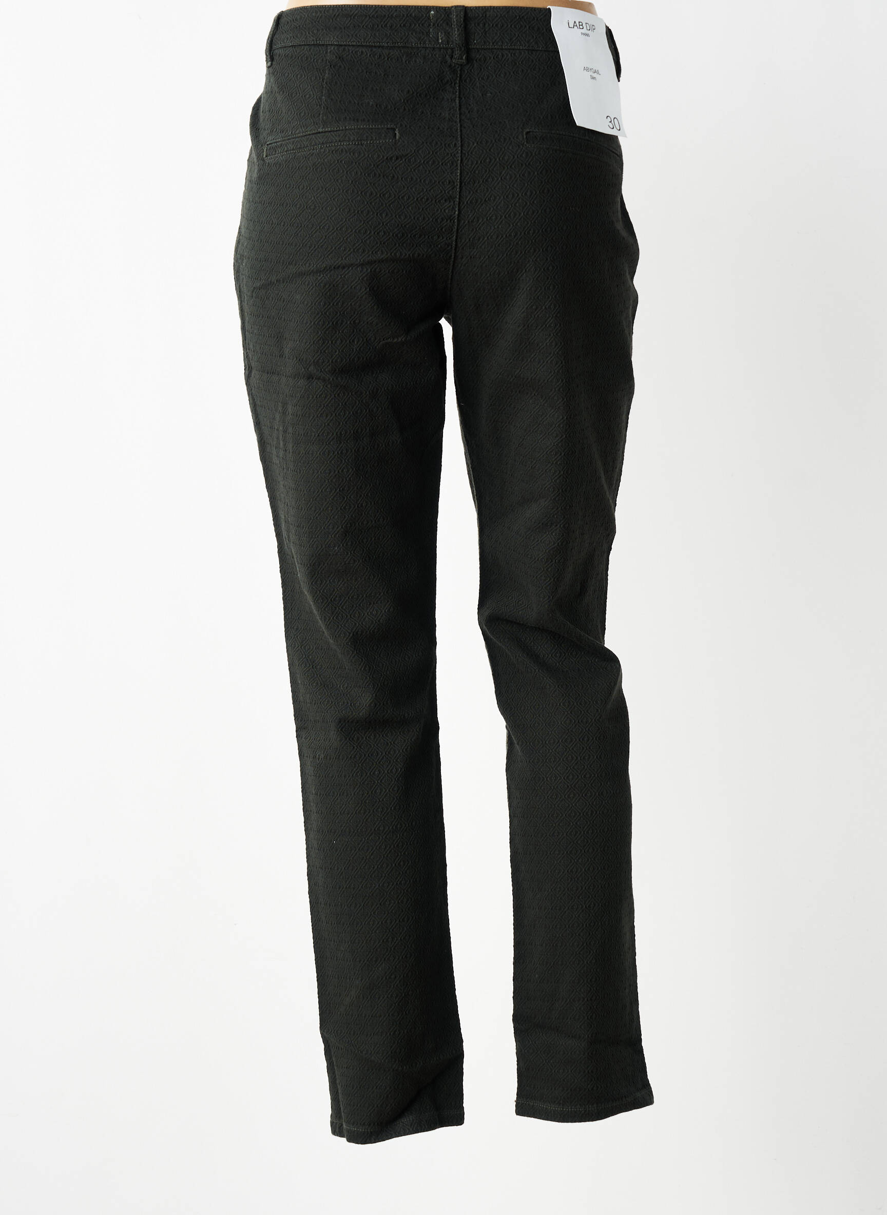Pantalon slim stretch taille normale vert LAB DIP PARIS femme