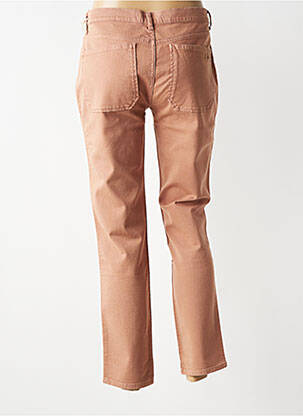 Pantalon droit stretch taille normale marron HOD femme