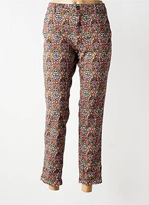 Pantalon 7/8 stretch taille normale vert HOD femme