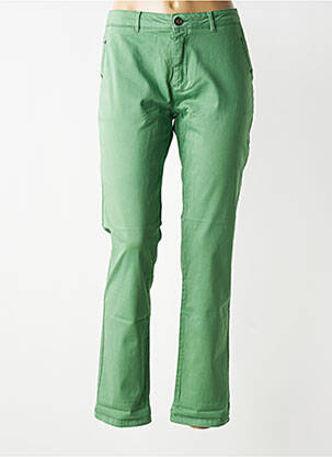 Pantalon chino stretch taille normale vert HOD femme