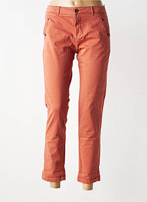 Pantalon chino stretch taille normale orange HOD femme