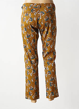 Pantalon 7/8 stretch taille normale jaune HOD femme