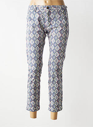 Pantalon 7/8 stretch taille normale bleu HOD femme
