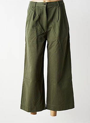 Pantalon large fermeture zippée sous rabat boutonné taille normale vert HARRIS WILSON femme