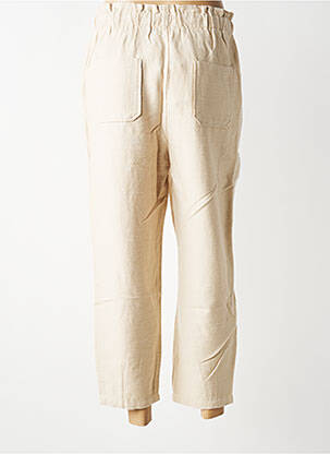 Pantalon 7/8 taille élastique taille normale beige HARRIS WILSON femme