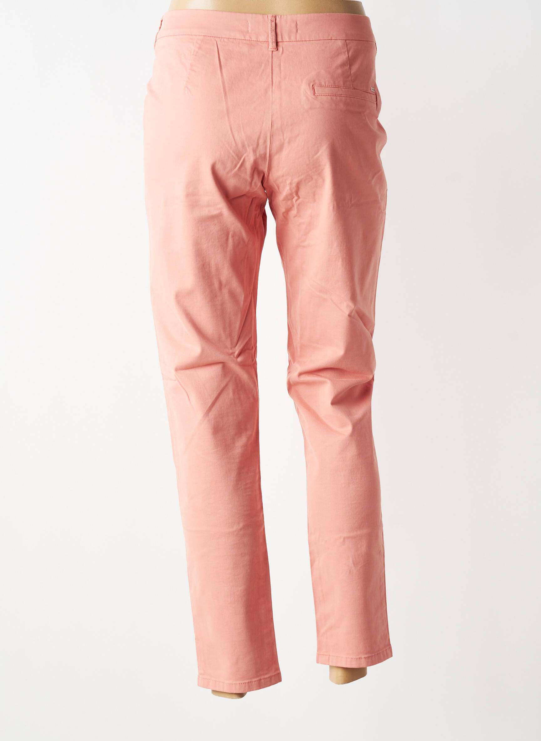 Pantalon chino stretch taille normale rose I.CODE (By IKKS) femme