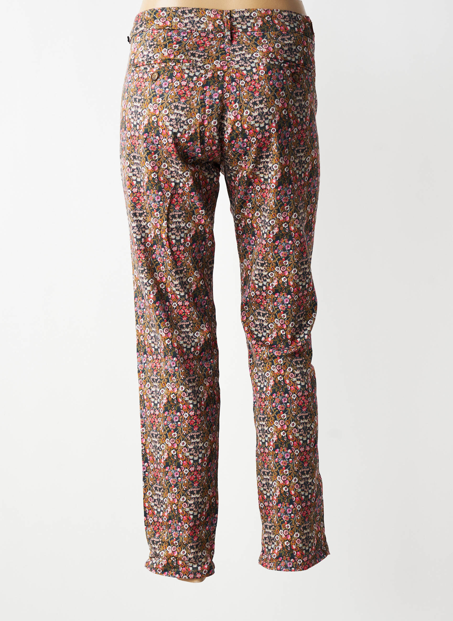 Pantalon 7/8 stretch taille normale vert HOD femme